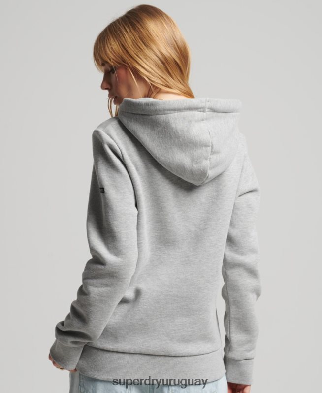 uy Superdry mujer sudadera con capucha de interés del lugar gris DT2N8Z5761 ropa
