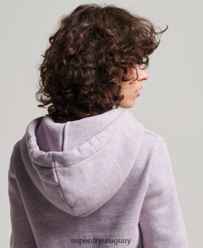 uy Superdry mujer sudadera con capucha de nostalgia vintage púrpura DT2N8Z2235 ropa