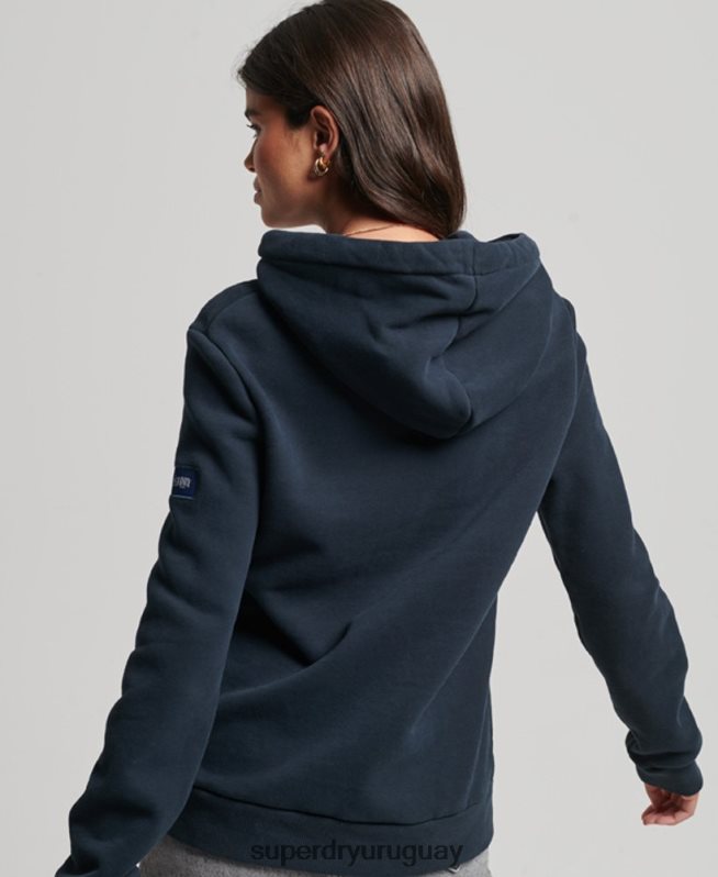 uy Superdry mujer sudadera con capucha floral estilo script Armada DT2N8Z6773 ropa