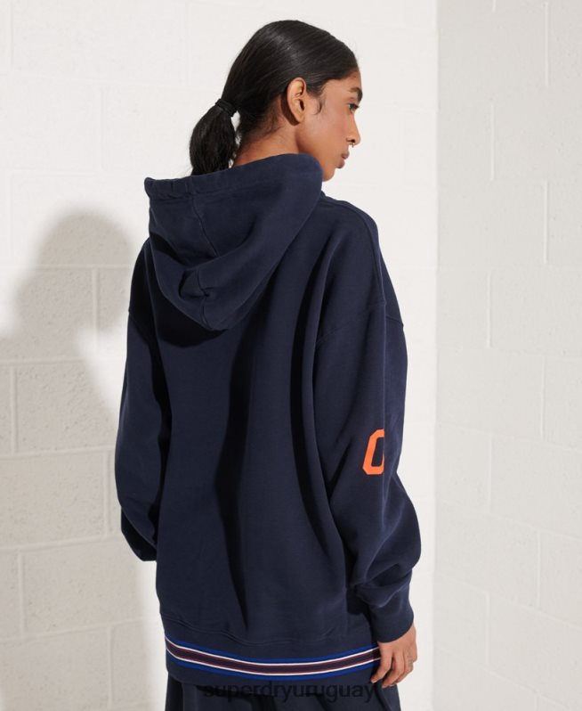 uy Superdry mujer sudadera con capucha oversize Armada DT2N8Z5964 ropa