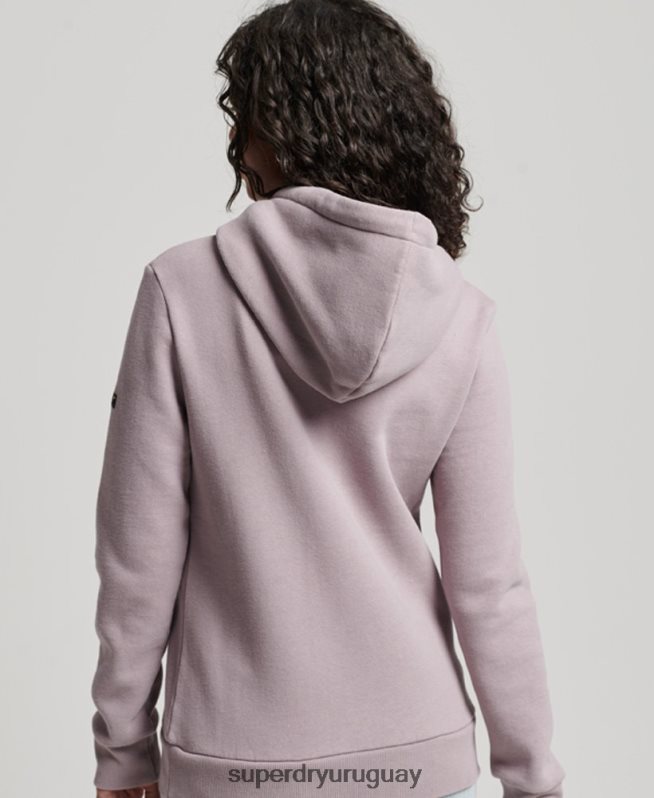 uy Superdry mujer sudadera con capucha y detalles púrpura DT2N8Z3346 ropa