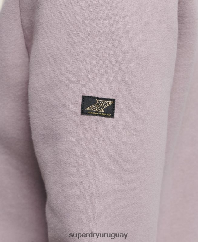 uy Superdry mujer sudadera con capucha y detalles púrpura DT2N8Z3346 ropa