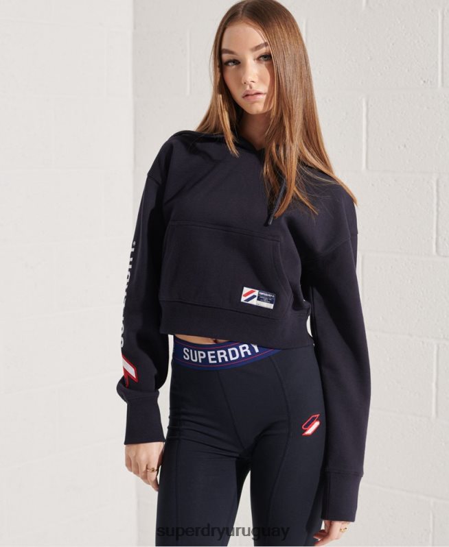 uy Superdry mujer sudadera con capucha y gráfico de código Armada DT2N8Z3489 ropa