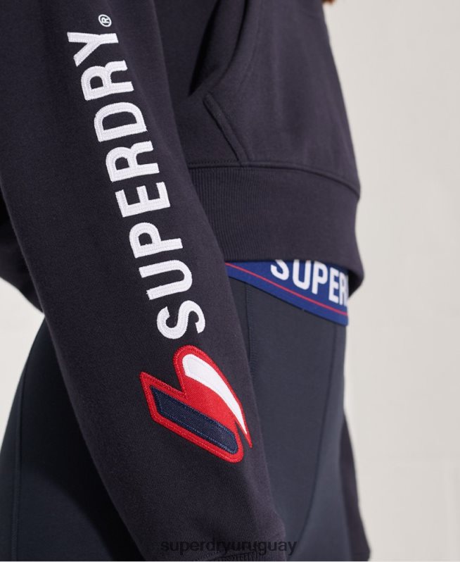 uy Superdry mujer sudadera con capucha y gráfico de código Armada DT2N8Z3489 ropa