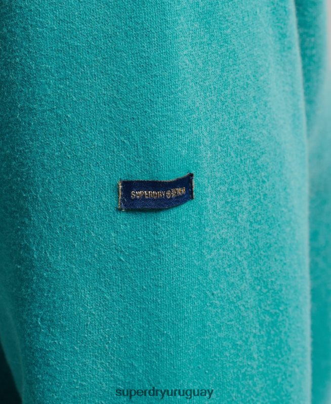 uy Superdry mujer sudadera con capucha y logo de los años 80 azul DT2N8Z6073 ropa