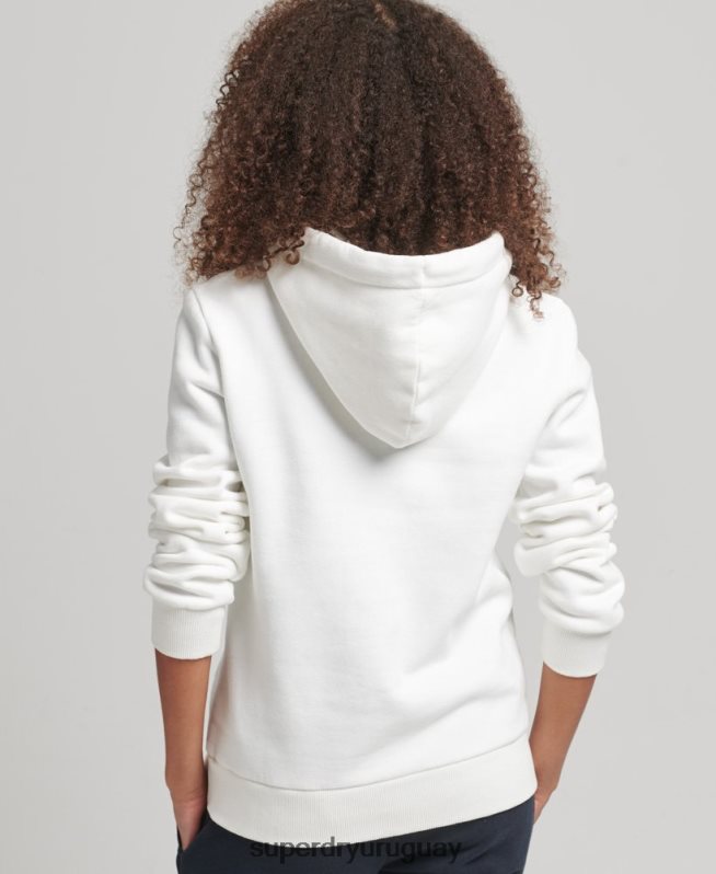 uy Superdry mujer sudadera con capucha y logo gráfico de arcoíris blanco DT2N8Z6030 ropa