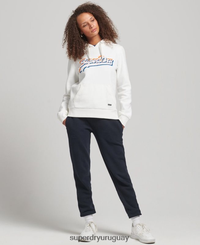 uy Superdry mujer sudadera con capucha y logo gráfico de arcoíris blanco DT2N8Z6030 ropa