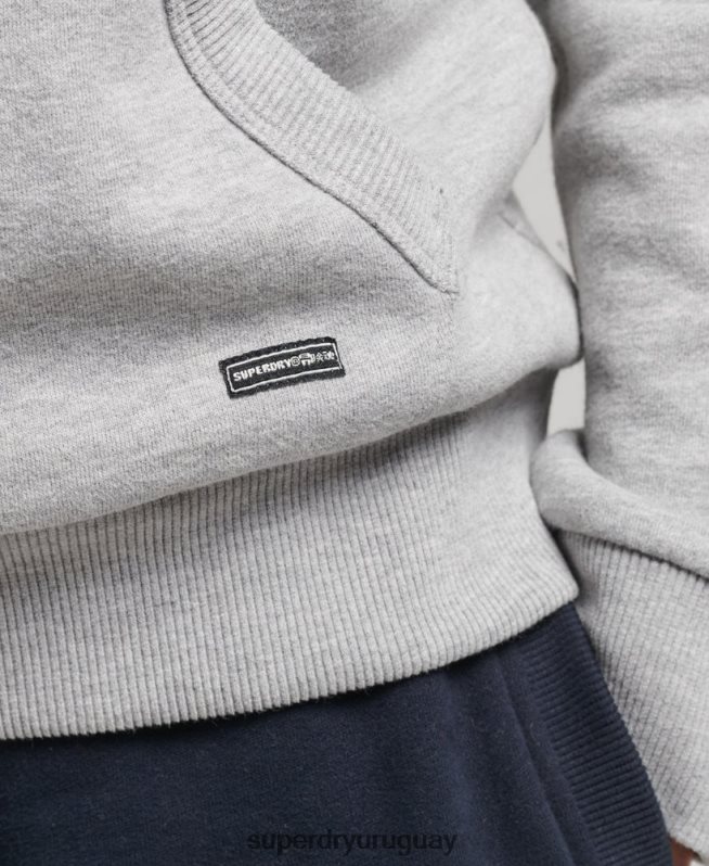 uy Superdry mujer sudadera con capucha y logo gráfico de arcoíris gris DT2N8Z5892 ropa