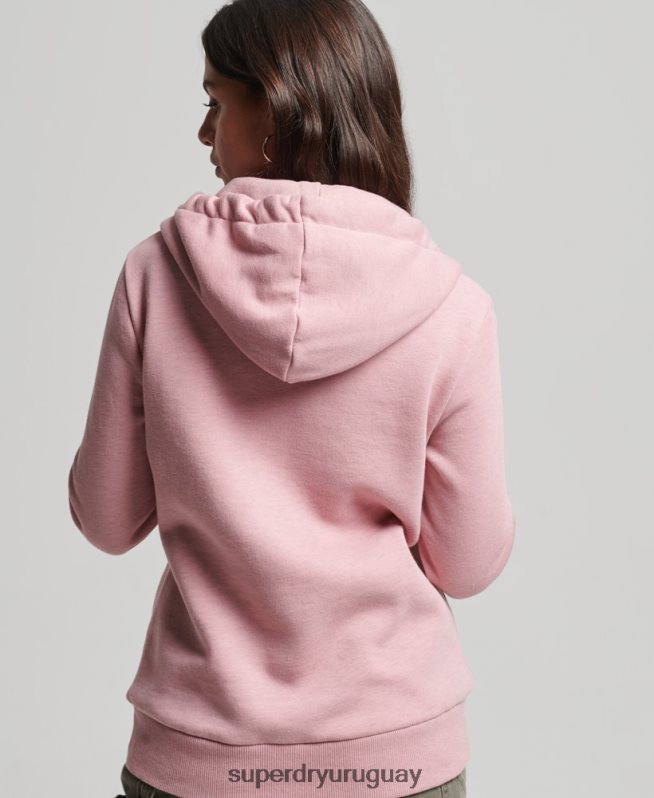 uy Superdry mujer sudadera con capucha y motivo floral rosa DT2N8Z3426 ropa