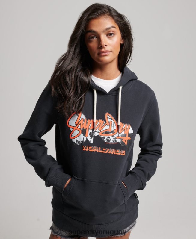 uy Superdry mujer sudadera con capucha y relleno de fotografía Armada DT2N8Z5851 ropa