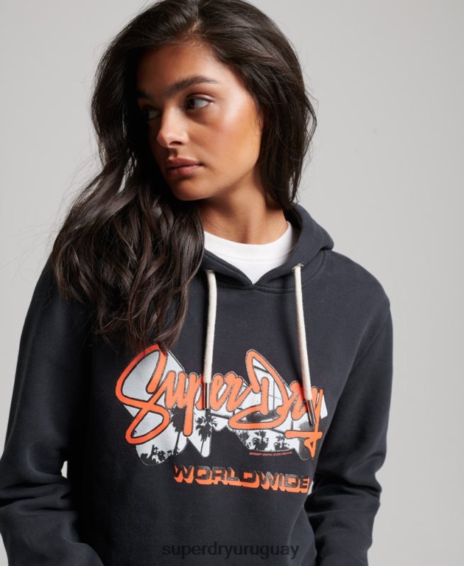 uy Superdry mujer sudadera con capucha y relleno de fotografía Armada DT2N8Z5851 ropa