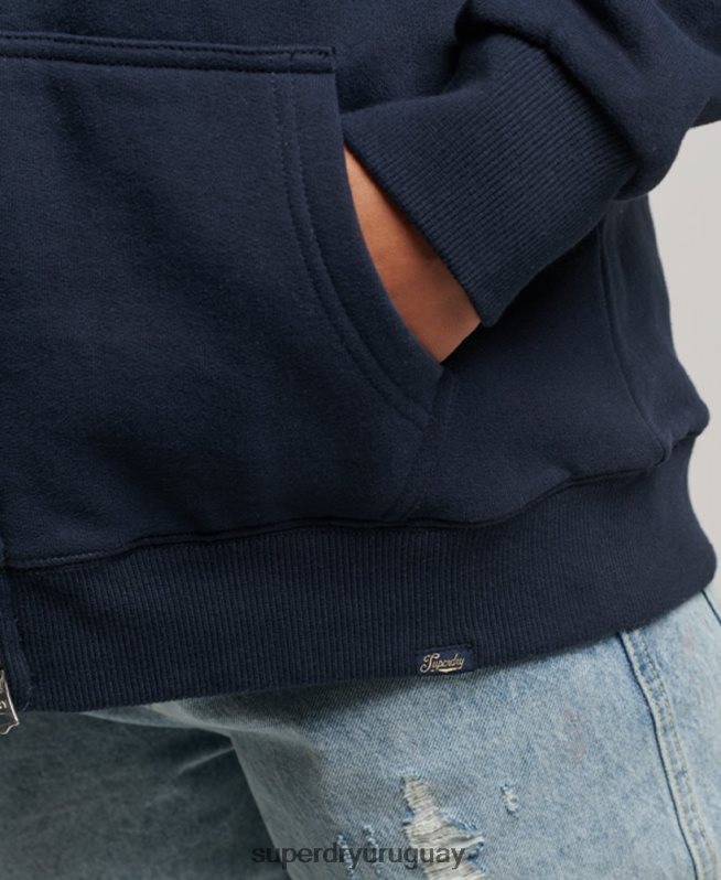 uy Superdry mujer sudadera con cremallera y forro de borreguito esencial Armada DT2N8Z5755 ropa
