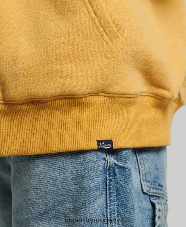 uy Superdry mujer sudadera con cremallera y forro de borreguito esencial amarillo DT2N8Z5754 ropa