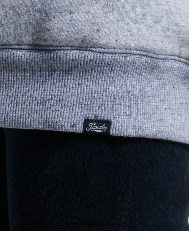 uy Superdry mujer sudadera con cremallera y forro de borreguito esencial azul claro DT2N8Z5880 ropa