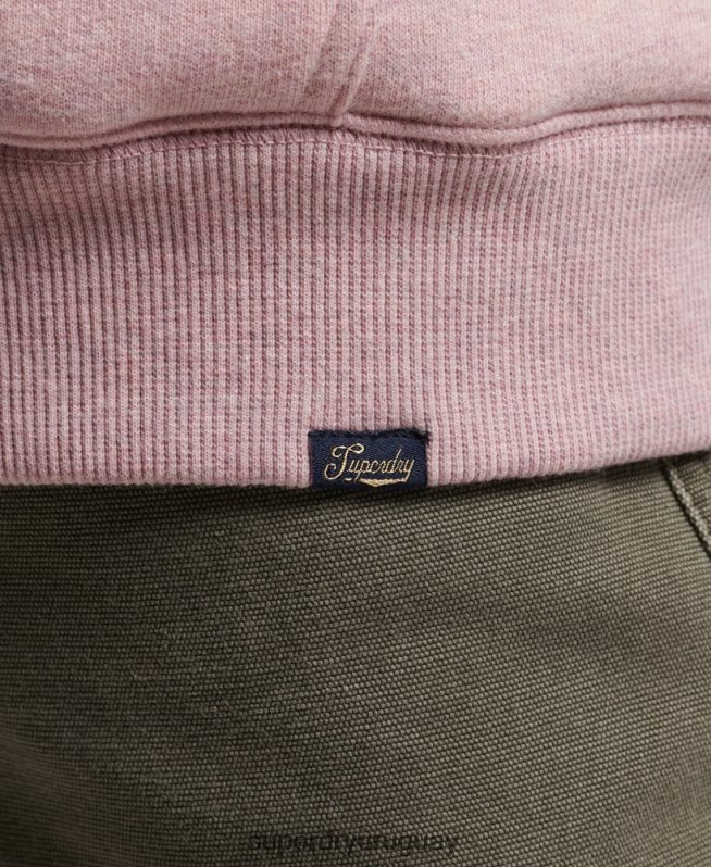 uy Superdry mujer sudadera con cremallera y forro de borreguito esencial rosa DT2N8Z5745 ropa