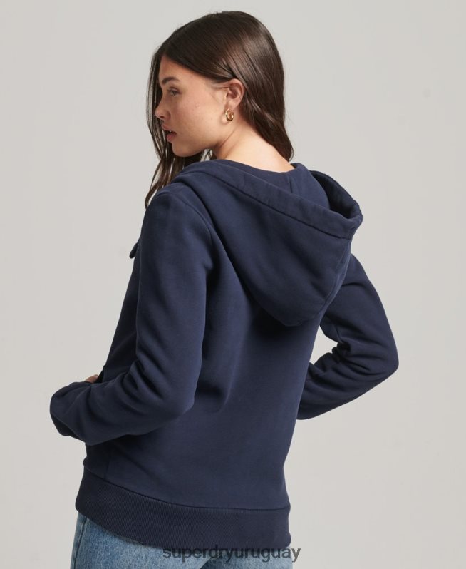 uy Superdry mujer sudadera con cremallera y logo vintage Armada DT2N8Z6155 ropa