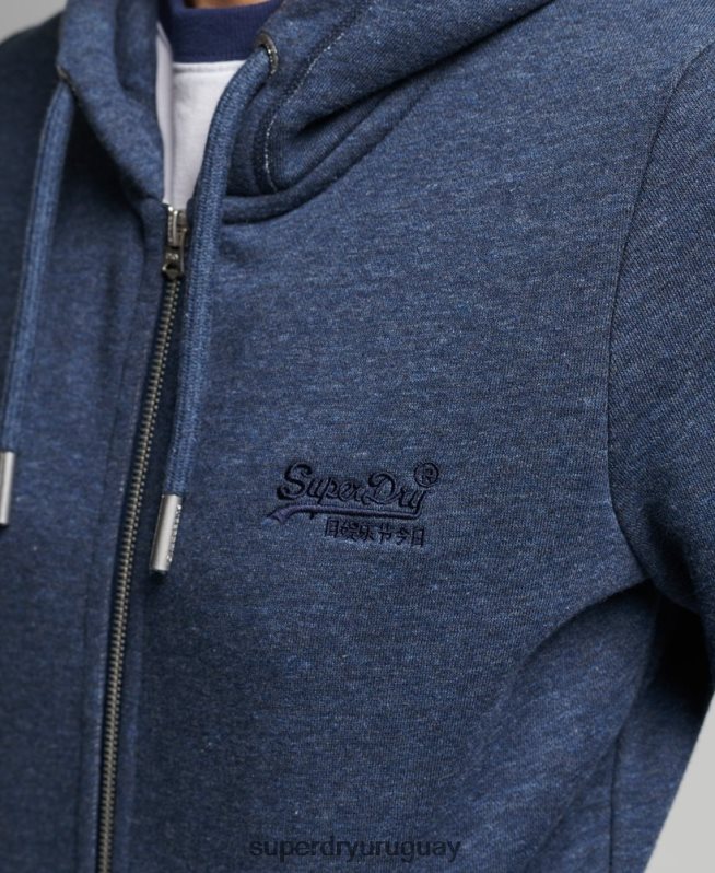 uy Superdry mujer sudadera con cremallera y logo vintage de algodón orgánico Armada DT2N8Z3421 ropa