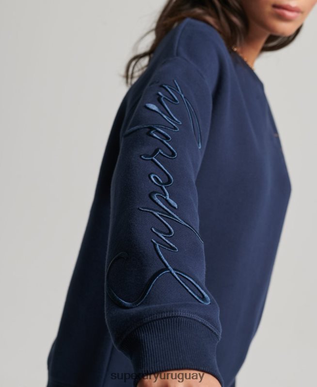 uy Superdry mujer sudadera con cuello redondo Armada DT2N8Z5879 ropa