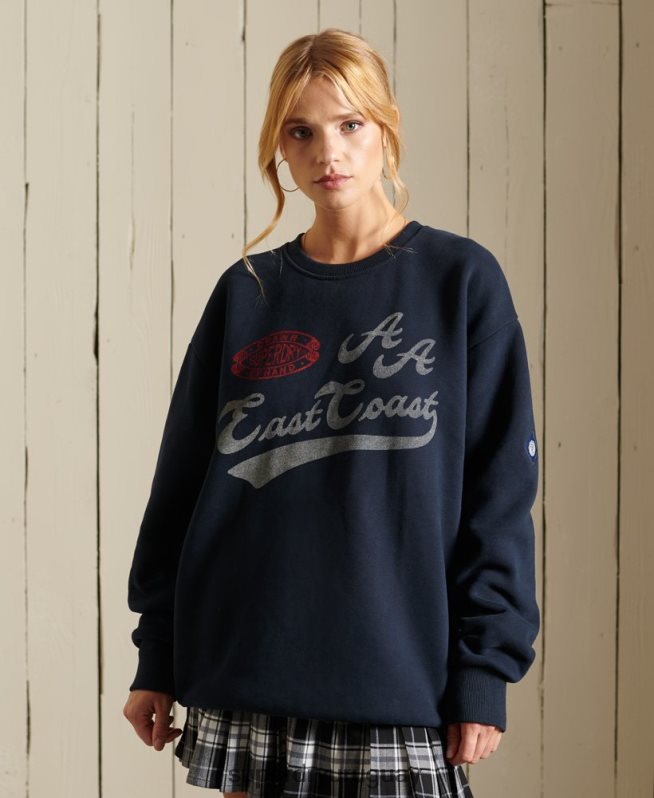 uy Superdry mujer sudadera con cuello redondo Armada DT2N8Z5998 ropa