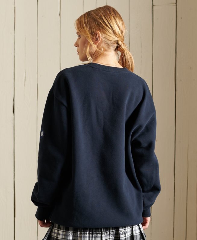 uy Superdry mujer sudadera con cuello redondo Armada DT2N8Z5998 ropa