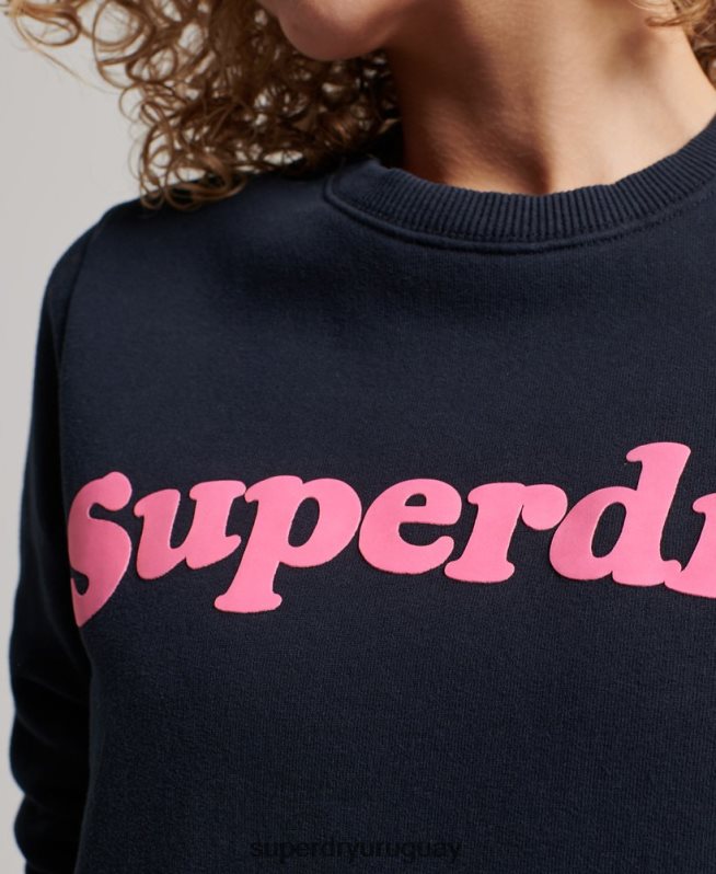 uy Superdry mujer sudadera con cuello redondo clásico cooper vintage Armada DT2N8Z2229 ropa