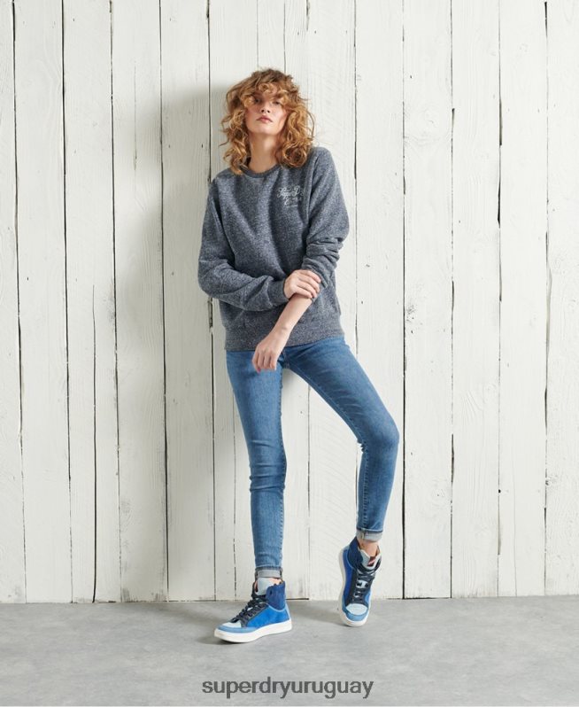 uy Superdry mujer sudadera con cuello redondo confeccionada con ropa de trabajo Armada DT2N8Z6122 ropa
