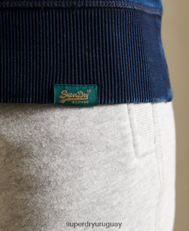 uy Superdry mujer sudadera con cuello redondo y logo vintage azul oscuro DT2N8Z6120 ropa