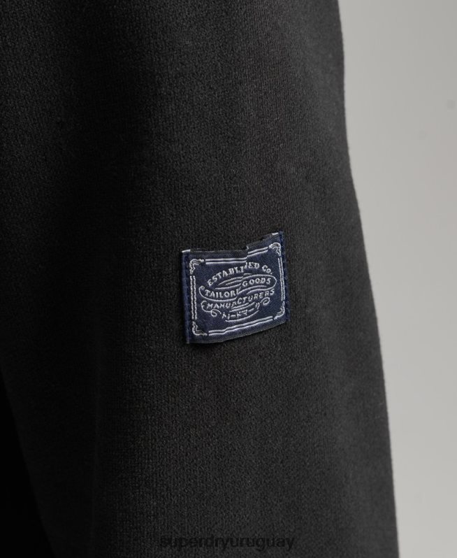 uy Superdry mujer sudadera con detalle de pedrería y logo vintage negro DT2N8Z5772 ropa