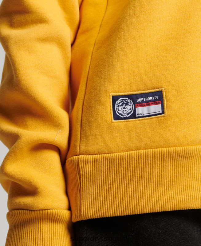 uy Superdry mujer sudadera con equipo de atletismo amarillo DT2N8Z5841 ropa