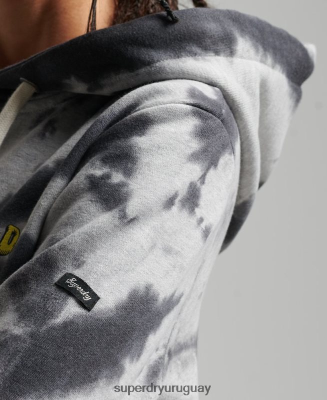 uy Superdry mujer sudadera con gráfico de bosque gris DT2N8Z6020 ropa