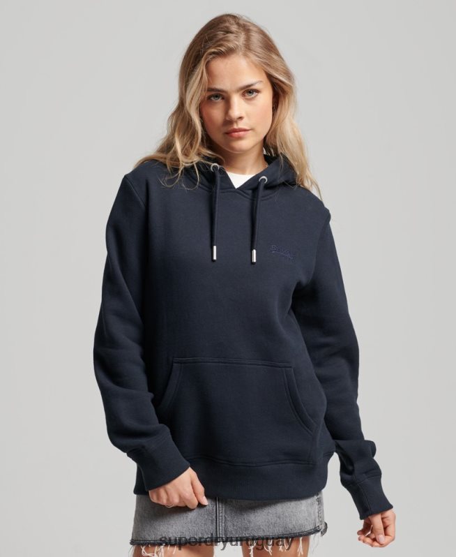 uy Superdry mujer sudadera con logo bordado Armada DT2N8Z2283 ropa
