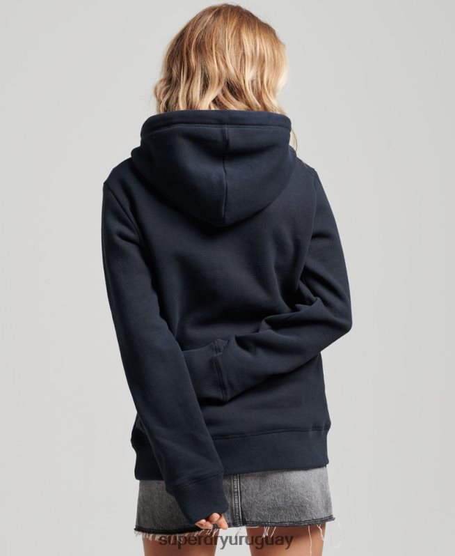 uy Superdry mujer sudadera con logo bordado Armada DT2N8Z2283 ropa