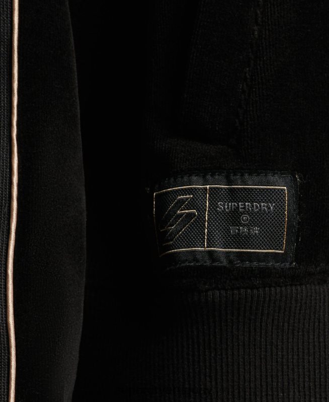 uy Superdry mujer sudadera con logo de code s negro DT2N8Z6091 ropa