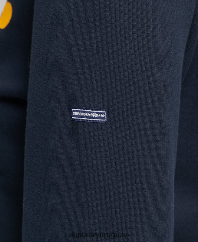uy Superdry mujer sudadera cooper clásica con logo de los años 70 Armada DT2N8Z5854 ropa