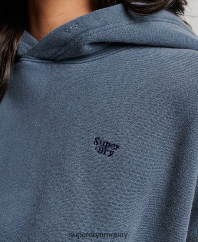uy Superdry mujer sudadera corta con capucha y lavado Armada DT2N8Z3311 ropa