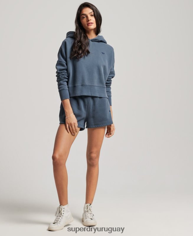 uy Superdry mujer sudadera corta con capucha y lavado Armada DT2N8Z3311 ropa