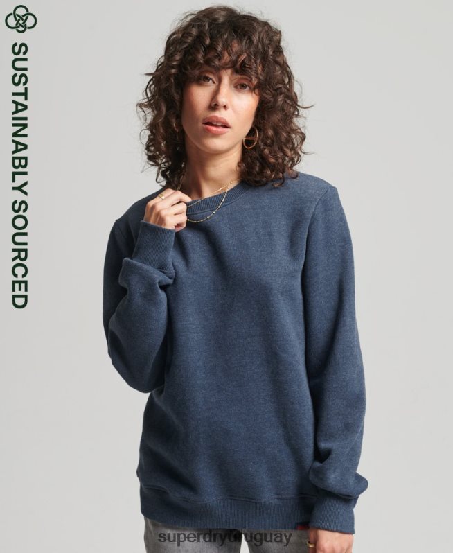 uy Superdry mujer sudadera de algodón orgánico con logo vintage Armada DT2N8Z5769 ropa