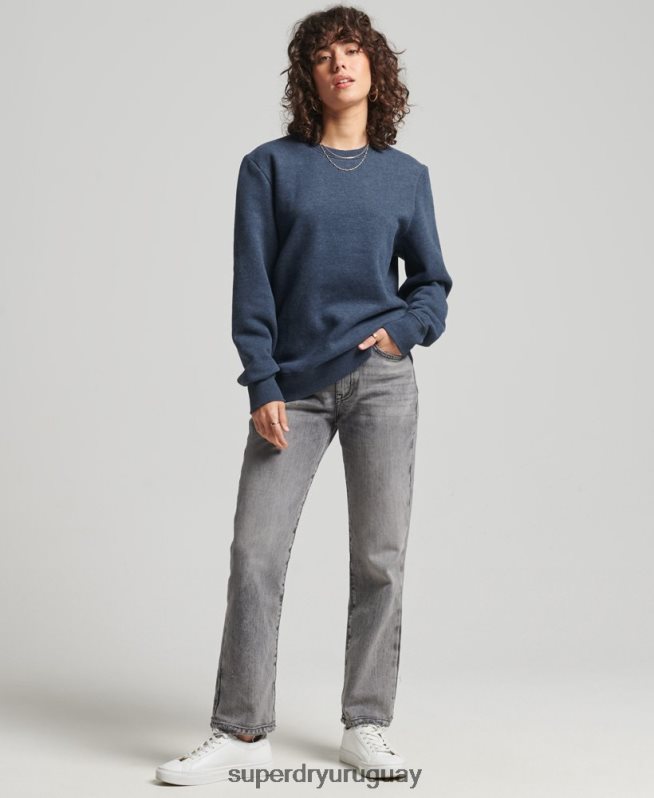 uy Superdry mujer sudadera de algodón orgánico con logo vintage Armada DT2N8Z5769 ropa