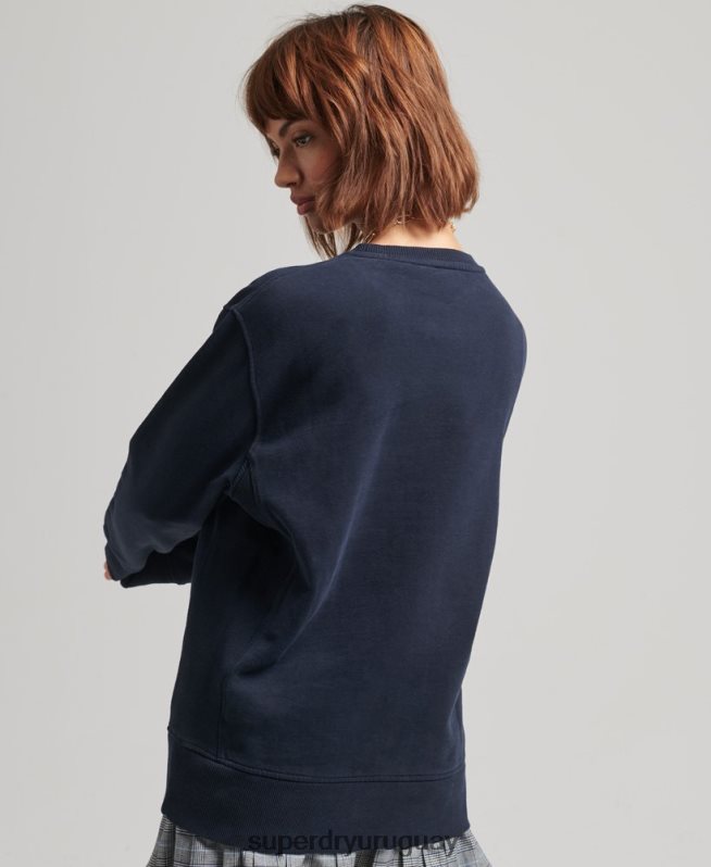 uy Superdry mujer sudadera extragrande con gráfico universitario Armada DT2N8Z6161 ropa