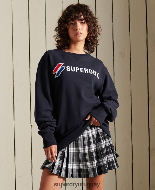uy Superdry mujer sudadera holgada con aplique sportstyle Armada DT2N8Z3473 ropa