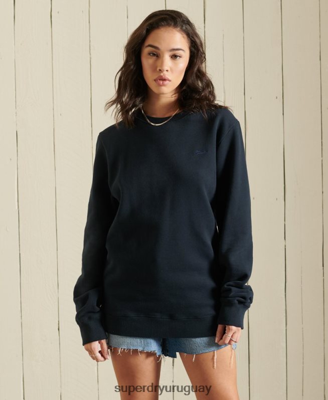 uy Superdry mujer sudadera oversize con logo vintage de algodón orgánico Armada DT2N8Z5877 ropa