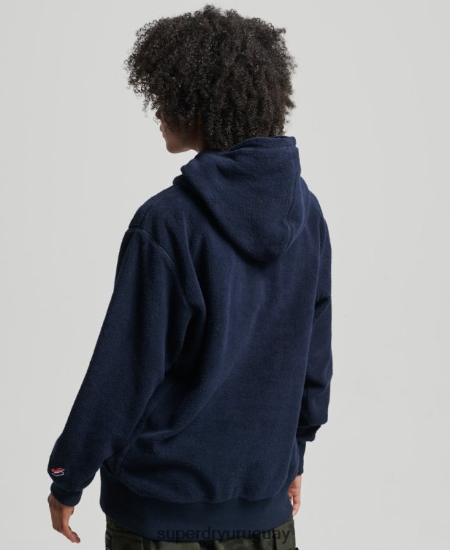 uy Superdry mujer sudadera oversize de polar con gráfico Armada DT2N8Z5920 ropa