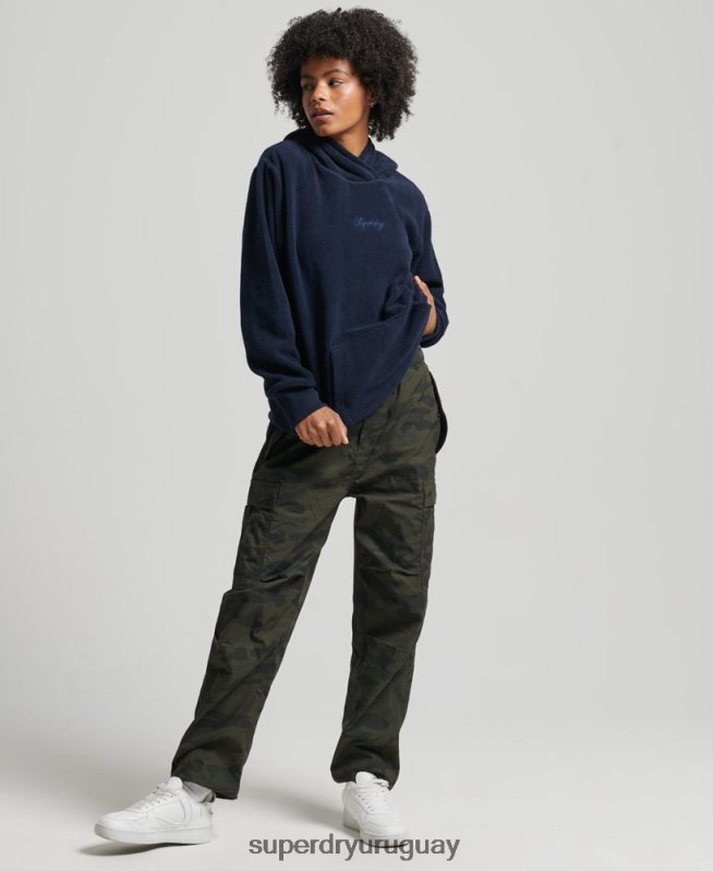 uy Superdry mujer sudadera oversize de polar con gráfico Armada DT2N8Z5920 ropa