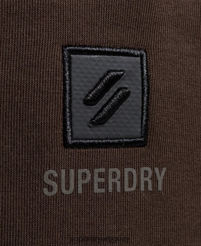 uy Superdry mujer sudadera técnica con media cremallera marrón DT2N8Z3364 ropa