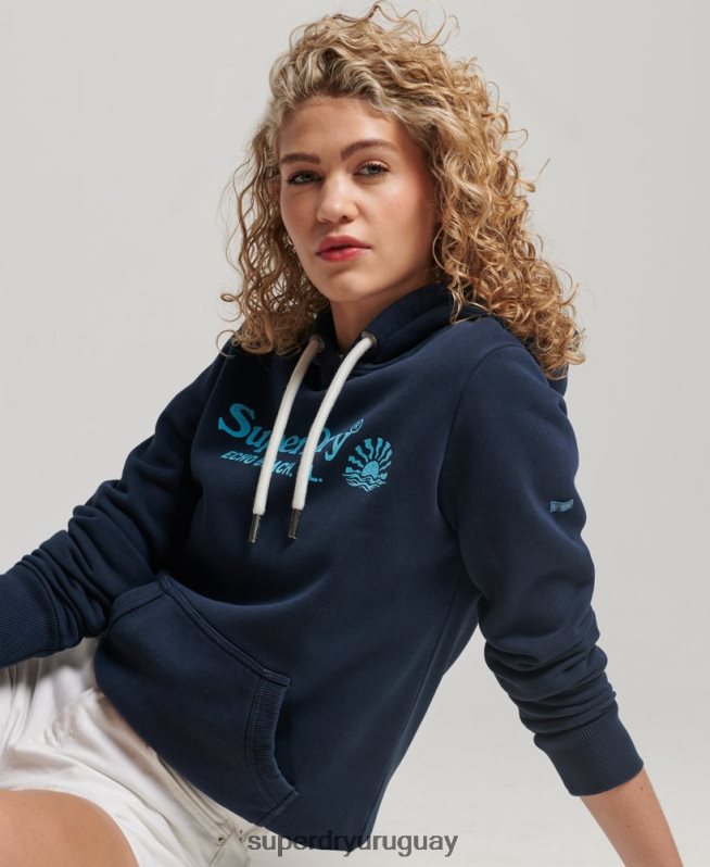 uy Superdry mujer sudadera vintage con capucha Armada DT2N8Z2301 ropa
