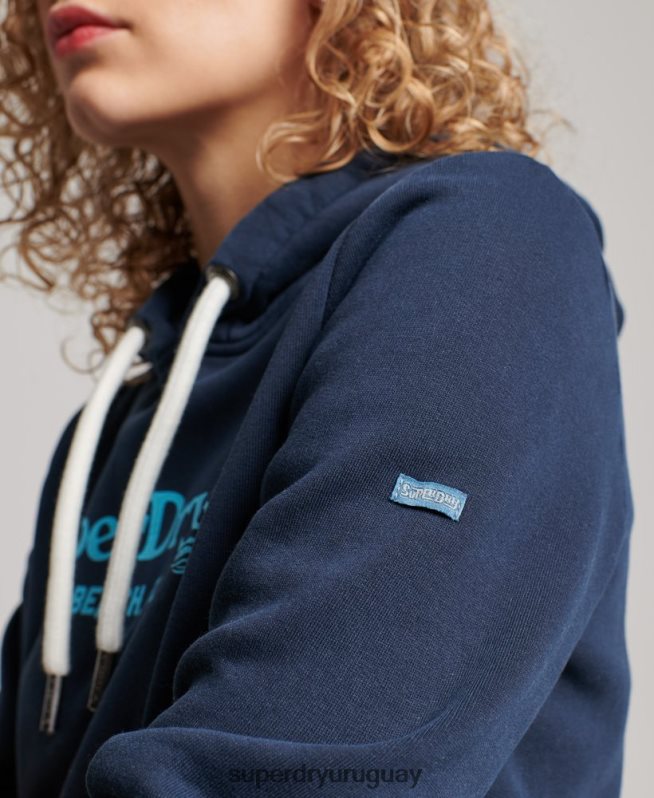 uy Superdry mujer sudadera vintage con capucha Armada DT2N8Z2301 ropa