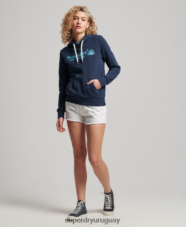 uy Superdry mujer sudadera vintage con capucha Armada DT2N8Z2301 ropa