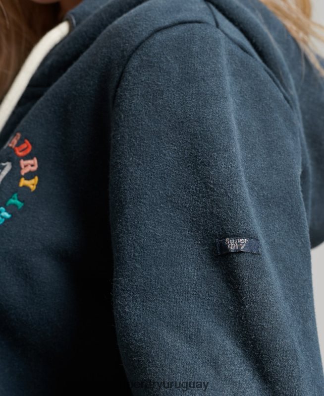 uy Superdry mujer sudadera vintage con cremallera y arcoíris Armada DT2N8Z2192 ropa