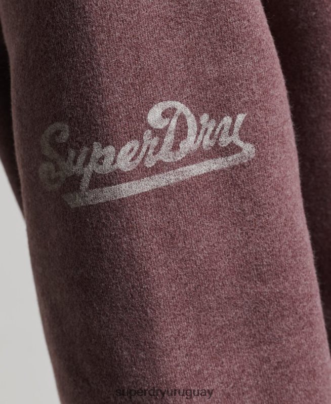 uy Superdry mujer top deportivo extragrande con media cremallera rojo DT2N8Z6043 ropa