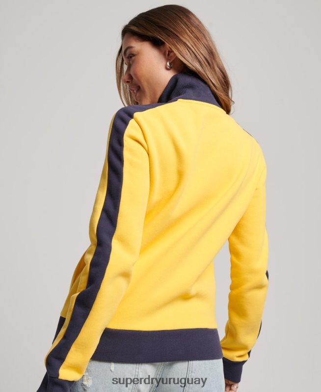uy Superdry x Ringspun mujer camiseta de fútbol brasil amarillo DT2N8Z3304 ropa